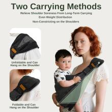 Kidsworld Baby Carrier Art.298329 Black Эргономичная сумка-кенгуру  от 4 до 25 кг