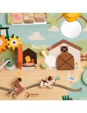 CLASSIC WORLD Wooden Activity Manipulation Board Farm