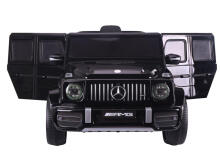 Lean Toys Mercedes G63 Art.S306-1 Black Battery-powered ride-on car for children with an additional remote control