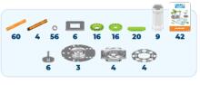 Magnetic constructor - Educational Set - Mechanics Science (246 pcs.) (EN-IT)