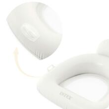 Pučiamas plaukimo krėslas baltas INTEX 56801
