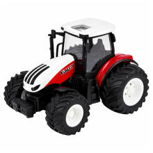 Remote Controlled Farm Tractor with Tipper Trailer, Lights, Sound 1:24