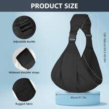 Aoowu Baby Carrier Art.299211 Black Эргономичная сумка-кенгуру  от 4 до 20 кг