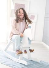 Kidsworld Rocking Horse Art.299213 White medinis vaikiškas supamasis arklys