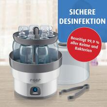 Reer VapoMax Large Vaporizer Art.299684 Vaporiser for bottles, dummies and teething rings, 10 minute disinfection