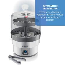 Reer VapoMax Large Vaporizer Art.299684 Vaporiser for bottles, dummies and teething rings, 10 minute disinfection