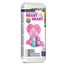 MAGNA-TILES Micromags magnet constructor travel set Heart to Heart, 26 pcs
