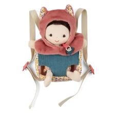 Fabric doll - Baby Jeanne and baby carier
