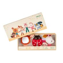 Sensory rattle set in a giftbox - Lena (3 pcs.)