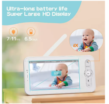 La bebe™ Accessories Monitor Babyphone Wireles Art.38931 White Детский монитор-видеокамера