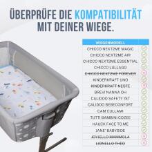 Kidsworld Next to Me Bed Linen Art.38988 4 dalių lovelės patalynės komplektas