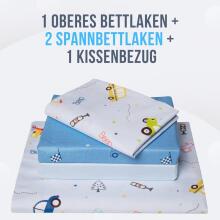 Kidsworld Next to Me Bed Linen Art.38988 4 dalių lovelės patalynės komplektas