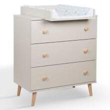 La Bebe™ Bedding Wood Set Tomi Art.43657 White Комплект детской мебели  кровать + комод