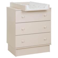 La Bebe™ Bedding Wood Set Tomi Art.43657 White Комплект детской мебели  кровать + комод