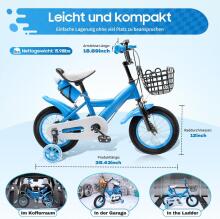 Kids Bike Wheels Collas 12' Blue Art.46663 Vaikų dviratis su dviračiu