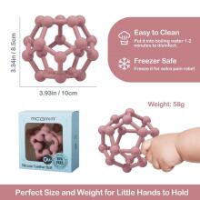 Baby Silicone Teether Sensory Grab Art.47009 Silicone baby teether – sensory teether ball 8.5 x 10 cm
