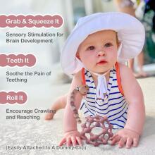 Baby Silicone Teether Sensory Grab Art.47009 Silicone baby teether – sensory teether ball 8.5 x 10 cm