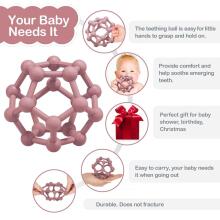 Baby Silicone Teether Sensory Grab Art.47009 Silicone baby teether – sensory teether ball 8.5 x 10 cm
