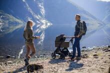 Emmaljunga Sento Max Outdoor Art.47476 Brown Stroller with cradle