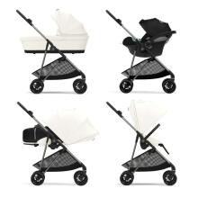 Cybex Melio Carbon vežimėlis Moon Black