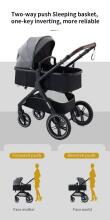 Kids Buggy 3 in 1 Art.X1 Black