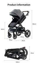 Kids Buggy 3 in 1 Art.X1 Black