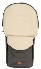 Sensillo Classic Romper Bag Art.824 Light Grey /Wool Sleeping bag with natural sheepskin for a stroller