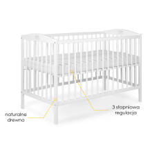 La Bebe™ Kids Wood Cot  Tomi 20 Art.64933 Pink  Vaikiška medinė lovelė 120x60 cm
