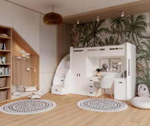 AJK Zuzia Plus Art.65563 White Vaikiškas modulinis baldų komplektas