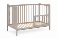 Elf Bed Arco Drawer Art.73281 White Wooden baby crib with a storage drawer (120x60 cm)