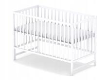 Elf Bed Arco Drawer Art.73281 White Wooden baby crib with a storage drawer (120x60 cm)