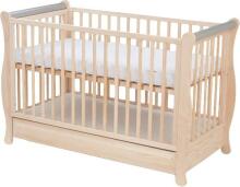Elf Bed Gardenia Drawer  Art.74242 Cashmere Toddler crib with a drawer, 120x60 cm