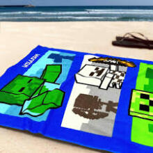 Carbotex Beach Towel Minecraft Art.MC241254-R