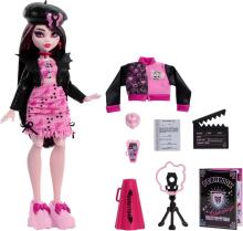 Monster High – Fearbook Draculaura Art.HXW30 Fearbook Drakulaura kino klubo lėlė su priedais