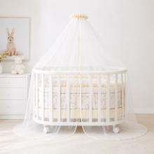 Lorelli Canopy Art.20051170001 White Luxurious universal canopy for a baby crib