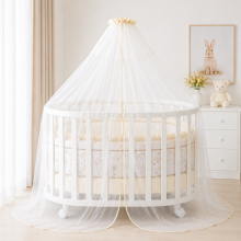 Lorelli Canopy Art.20051170001 White Luxurious universal canopy for a baby crib