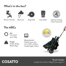 Cosatto Woosh 4 Pushchairs Art.92234 Pink Детская прогулочная коляска