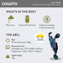 Cosatto Supa 3 Art.92245 Flamingo