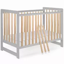 La Bebe™ Kids Wood Cot Tomi 18 Art.92455 Natural Vaikiška medinė lovelė 120x60 cm