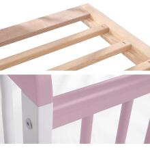 La Bebe™ Kids Wood Cot Tomi 18 Art.92455 Natural Vaikiška medinė lovelė 120x60 cm