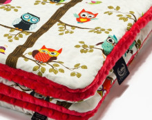 „La Millou“ autorė Anna Mucha Art. 83475 Toddler antklodė pelėda radijas arbūzas Premium dvipusė antklodė (80x100 cm)