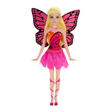 „Mattel Barbie“ maža lėlė „Barbie Princesses Mariposa Doll Art“. V7050 Mini lėlė Barbė